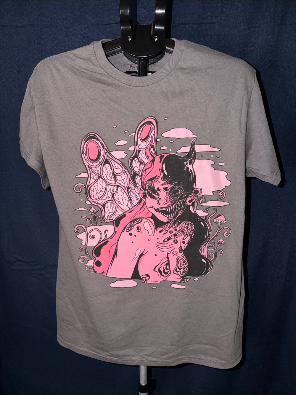 PorTals Melanie Martinez Inspired Fairy Graphic Tee Gray Medium
